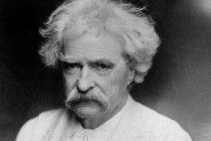 FILE - Author Samuel Longhorne Clemens, better known under his pen name, Mark Twain, is seen in this undated file photo. Twain grew up along the Mississippi River and became a riverboat pilot. He used that setting for some of the great fiction classics of American literature such as "The Adventures of Tom Sawyer" and "The Adventures of Huckleberry Finn." He took his name from the riverboat pilot's cry "mark the twain," meaning two fathoms. One of the world's favorite authors, Twain died April 21, 1910. (AP Photo, File)